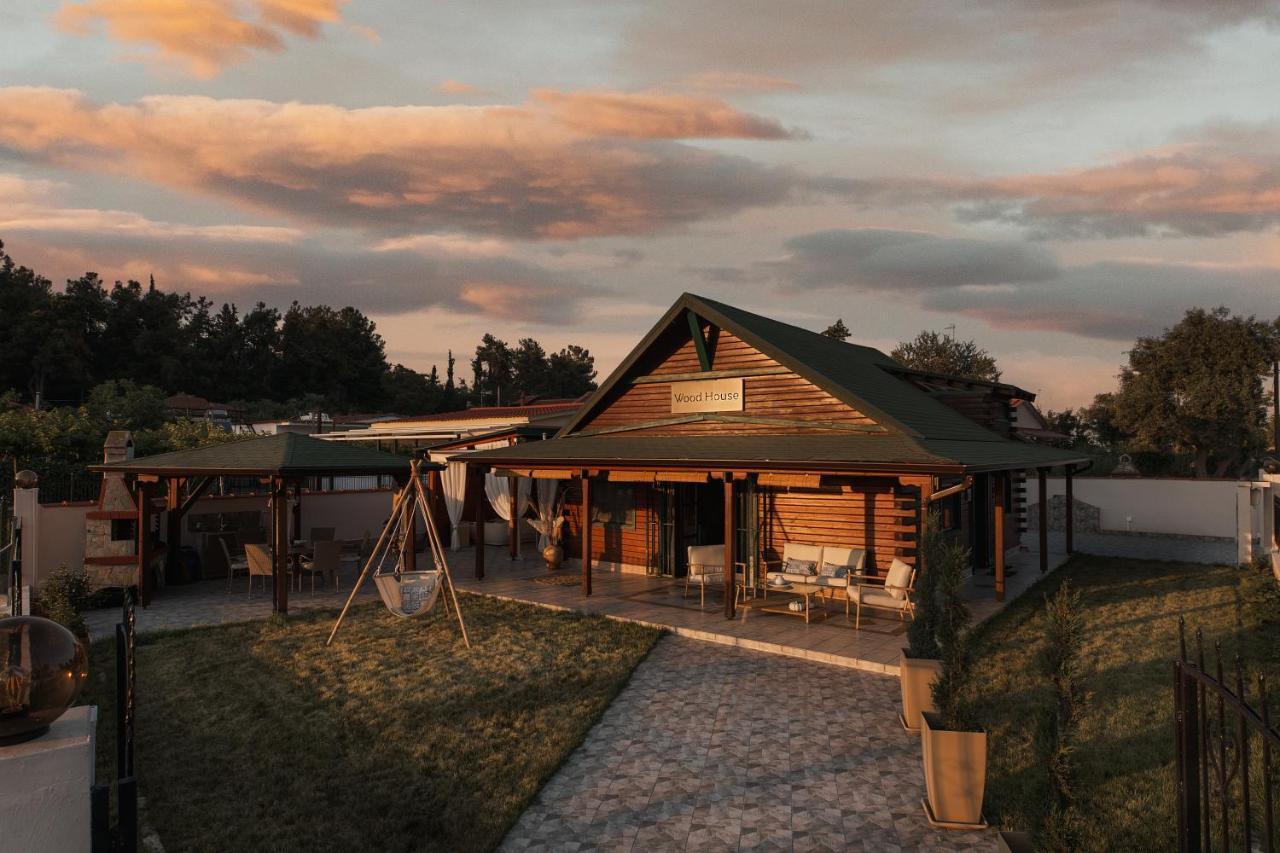 Wood House "Private Spa" Vergia Dış mekan fotoğraf